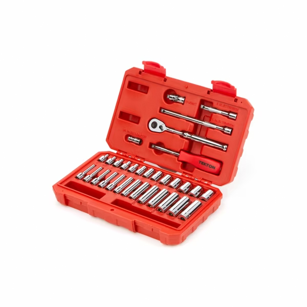 Tekton 1/4 Drive 4-14mm Metric Socket Set from Columbia Safety